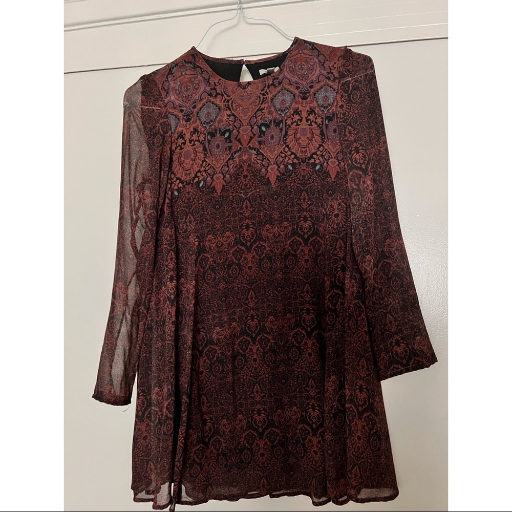 Ecote Meredith Trapeze Mini Dress